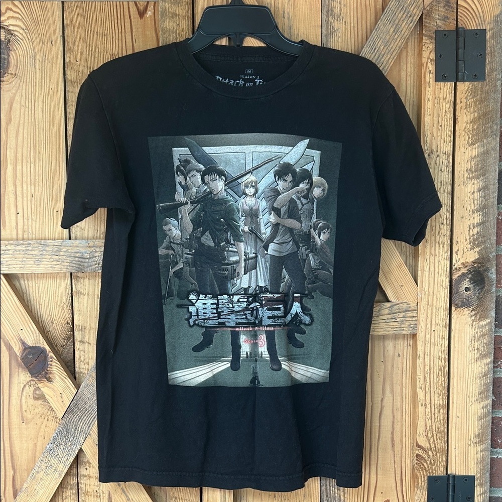 Attack On Titan Season 3 Graphic T Shirt Size M Adult Episode #’s Titles Dates